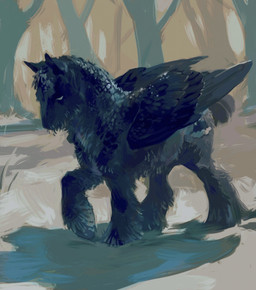 cutie_mark feathered_wings feathers feral fetlocks fluffy hoarfrost hooves male muscular navy_fur short_tail snow snow_on_fur solo tail wings shanikafaceless hasbro my_little_pony mythology trega draft_horse equid equine horse mammal mythological_creature mythological_equine pegasus hi_res