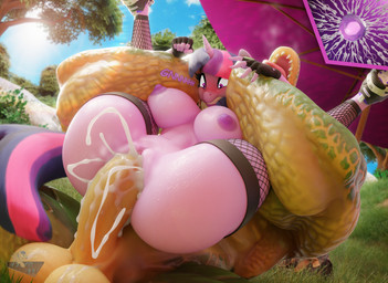 anthro anthro_on_anthro anthro_penetrated anthro_penetrating anthro_penetrating_anthro anthrofied balls big_balls big_breasts big_dom_small_sub big_penis blush bodily_fluids breasts clenched_teeth clothing colored_nails cum cum_in_vagina cum_inside cum_on_balls cum_on_penis cum_on_self cum_splatter cum_string day detailed_background dominant dominant_anthro dominant_male duo erection female female_anthro female_on_anthro female_penetrated fingerless_gloves fishnet_clothing fishnet_legwear footwear from_behind_position full_nelson full_nelson_position genital_fluids genitals glistening glistening_balls glistening_body glistening_breasts glistening_genitalia glistening_penis glistening_skin gloves hair handwear horn impregnation interspecies interspecies_domination interspecies_impregnation larger_anthro larger_male legwear light looking_at_genitalia looking_down looking_down_at_genitalia male male/female male_on_anthro male_penetrating male_penetrating_anthro male_penetrating_female multicolored_body multicolored_hair multicolored_tail muscular muscular_anthro muscular_male nails navel nipples nude nude_anthro nude_female nude_male open_mouth orgasm outdoor_nudity outside outside_sex ovum penetration penile penile_penetration penis penis_in_vagina plant purple_body purple_eyes purple_nipples purple_skin sex sharp_teeth shoes size_difference smaller_anthro smaller_female sneakers sperm_cell submissive submissive_anthro submissive_female sunlight sweat tail teeth thick_thighs tongue tongue_out tree two_tone_body umbrella vaginal vaginal_penetration hooves-art friendship_is_magic hasbro my_little_pony mythology gummy_(mlp) twilight_sparkle_(mlp) crocodile crocodilian equid equine horse mammal mythological_creature mythological_equine pony reptile scalie unicorn 3d_(artwork) absurd_res blender_(artwork) digital_media_(artwork) hi_res