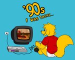 1990s_theme 4_fingers 4_toes anthro barefoot black_pawpads blue_background briefs butt camo clothing controller cord electronics feet female fingers fur gaming green_eyes hair male memory_card pawpads playing_video_game ponytail red_clothing red_hair red_shirt red_topwear shirt simple_background sitting smile solo television text tighty_whities toes topwear underwear white_briefs white_clothing white_underwear yellow_body yellow_fur doggettdouglasmcdog playstation sony_corporation sony_interactive_entertainment tomb_raider dogget_(doggettdouglasmcdog) lara_croft human mammal 5:4 colorful_theme english_text hi_res