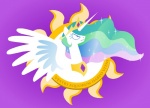 crown feathered_wings feathers female feral headgear horn pink_background princess royalty simple_background solo sun text tiara white_body white_feathers wings shuffle001 friendship_is_magic hasbro my_little_pony mythology princess_celestia_(mlp) equid equine mammal mythological_creature mythological_equine winged_unicorn 2011 latin_text translated