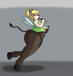 alcohol alternate_form animal_ears animal_tail back_wings beverage biped blonde_hair bottle bottomless bottomless_female clothed clothing container cup donkey_ears donkey_tail dress drinking drinking_glass drinking_wine ear_expansion expansion eyebrow_through_hair eyebrows eyes_closed female feral glass glass_container glass_cup green_clothing green_dress grey_background hair hair_bun happy holding_bottle holding_container holding_glass holding_object hooves humanoid_to_feral mid_transformation simple_background solo species_transformation tail tail_tuft torn_clothing transformation translucent translucent_hair tuft wine wine_bottle wine_glass wings deltapyro disney peter_pan tinker_bell_(disney) animal_humanoid asinus asinus_humanoid donkey donkey_humanoid equid equid_humanoid equine equine_humanoid fairy humanoid mammal mammal_humanoid hi_res