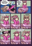 2015 accessory ailurid anthro applause babystar biped clapping clean_diaper clothed clothing comic command contact_onomatopoeia detailed_background dialogue diaper different_sound_effects digital_media_(artwork) don't_touch duo english_text female fur gemma_polson good_girl hair headband hi_res impact_onomatopoeia lying mammal name_drop name_in_dialogue nicole_murdock number number_on_clothing number_print onomatopoeia praise print_clothing red_panda rodent sciurid sirt sitting solo_focus sound_effects speech_bubble squeal talking_to_another text tree_squirrel wearing_diaper young young_anthro