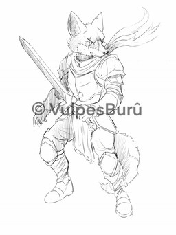 anthro armor battle_armor clothing cloud facial_scar fox_ears fox_tail gauntlets gloves handwear knight knight_armor male melee_weapon pose process_video scabbard scar serious serious_face solo sword tail warrior weapon vulpesburu cid_(vulpesburu) canid canine fox mammal animated colored detailed digital_drawing_(artwork) digital_media_(artwork) shaded sketch