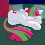 bed eyes_closed feathered_wings feathers female feral flexible furniture genitals inside lying on_bed pillow pink_body pink_feathers pussy sleeping solo wings joeyh3 pepperoach friendship_is_magic hasbro my_little_pony mythology blossomforth_(mlp) equid equine mammal mythological_creature mythological_equine pegasus 1:1 2015 absurd_res hi_res