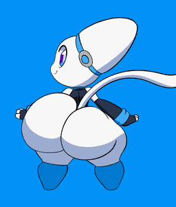 anthro big_butt blue_background blue_eyes bottomless butt clothed clothing curvy_figure dancing female fingerless_gloves gloves handwear happy huge_butt huge_ears huge_thighs hyper hyper_butt hyper_thighs leotard looking_at_viewer looking_back shaking_butt simple_background small_waist smile solo thick_thighs twerking voluptuous voluptuous_anthro voluptuous_female white_body wide_hips tansau tiril felid mammal 2025 2d_animation animated digital_media_(artwork) frame_by_frame loop short_playtime