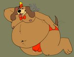 anthro male overweight overweight_male slightly_chubby slightly_chubby_male solo sstinkies hanna-barbera the_banana_splits fleegle_(the_banana_splits) beagle canid canine canis domestic_dog hunting_dog mammal scent_hound hi_res