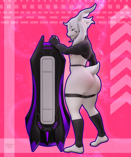 anthro big_butt butt clothing extreme_gear femboy fur hair horn looking_at_viewer male nipples nude solo tail white_body white_fur melongoat3d sega sonic_riders sonic_the_hedgehog_(series) undertale undertale_(series) asriel_dreemurr asriel_dreemurr_(god_form) boss_monster_(undertale) bovid caprine goat mammal 3d_(artwork) 5:6 absurd_res digital_media_(artwork) hi_res