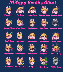 angry anthro aroused blonde_hair blood bodily_fluids brainless burping death drone embarrassed expressions female green_eyes grey_body grey_hair group hair happy hypnosis inanimate_transformation latex love mind_control moan petrification pink_body red_eyes sad scared surprised transformation anonymous_artist milky_rivas lagomorph mammal vampire absurd_res expression_sheet hi_res