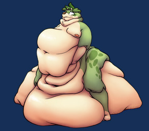 anthro belly belly_overhang big_belly big_fupa biped bite biting_lip brown_nose circle_eyebrows expansion eyebrows eyewear facial_markings facial_spots fat_rolls feet floppy_ears fupa fur glasses green_body green_eyes green_fur hair head_markings head_tuft holding_belly huge_belly huge_fupa hyper hyper_fupa looking_down looking_down_at_self male male_anthro markings moobs morbidly_obese morbidly_obese_anthro morbidly_obese_male navel neck_tuft nipples nude obese obese_anthro obese_male overweight overweight_anthro overweight_male solo spotted_legs tan_body tan_fur thick_thighs tuft chiffoncakez chiffon_(chiffoncakez) canid canine canis domestic_dog mammal alpha_channel digital_drawing_(artwork) digital_media_(artwork) signature