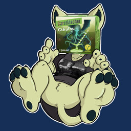 3_toes 4_fingers anthro beverage clothing feet fingers foot_focus german green_body male oversized_clothing oversized_topwear paws shirt shitpost simple_background soft_drink solo t-shirt text toes topwear transparent_background the_g0lden_0ne cthulhu_mythos durstloescher h._p._lovecraft domestic_cat felid feline felis mammal 1:1 alpha_channel german_text meme
