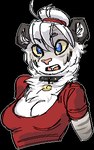 aliasing alpha_channel anthro breasts clothed clothing digital_media_(artwork) felid female fur hair jam_(artist) low_res mammal pantherine simple_background snow_leopard solo transparent_background