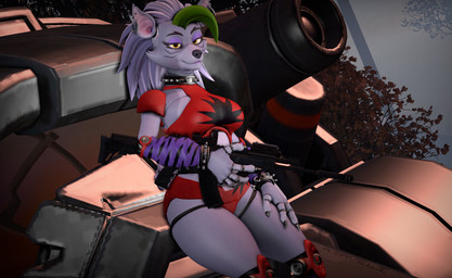 ak-12 anthro assault_rifle clothed clothing female gun hair looking_at_viewer machine ranged_weapon rifle solo tail vindicator_(battletech) weapon a._saveli mayosplash_(modeler) battletech five_nights_at_freddy's five_nights_at_freddy's:_security_breach kalashnikov mechwarrior scottgames steel_wool_studios roxanne_wolf animatronic canid canine canis mammal robot wolf 2026 3d_(artwork) digital_media_(artwork) hi_res signature source_filmmaker_(artwork)