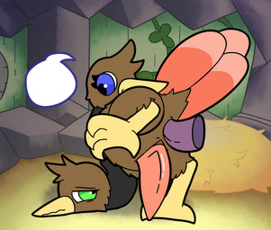 2_heads anal anal_orgasm anal_penetration animal_genitalia anus beak bodily_fluids cum cum_in_ass cum_inside cum_on_face cum_while_penetrated dialogue disembodied_penis ejaculation erection eyes_closed feathers feet feral genital_fluids genital_slit genitals group grunting hands-free hydra_problems inside male male/male moan mostly_offscreen_character mostly_offscreen_male multi_head orgasm penetration penis sex sound_effects tail tail_feathers talking_feral talons tapering_penis toes trio otterjunk sound_warning nintendo pokemon roxanne_(otterjunk) doduo generation_1_pokemon pokemon_(species) animated digital_media_(artwork) hi_res short_playtime sound webm