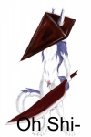 armor blade clitoral_hood digitigrade female for_a_head genitals great_knife_(silent_hill) headgear helmet prehensile_clitoral_hood pussy solo tail weapon where_is_your_god_now unknown_artist konami silent_hill pyramid_head rain_silves mammal object_head sergal 2:3 crossover hi_res