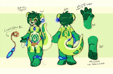 anklet anthro areola barefoot beads belly bottomwear breasts clothed clothing crystal ear_piercing feet female jewelry loincloth markings multicolored_body nipples open_mouth pawpads piercing plantigrade solo topless tribal tribal_markings kemotobi basil_(kemotobi) mammal mustelid otter 2014 model_sheet