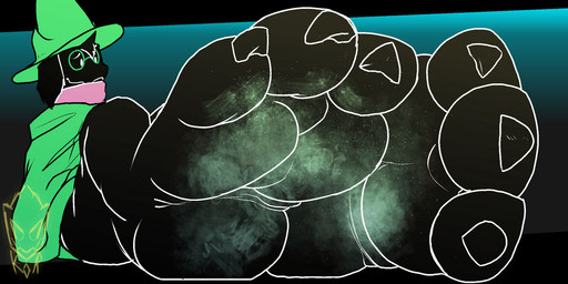 3_toes ambiguous_gender anthro black_body black_ears black_fur black_tuft clothing dirty dirty_feet eyewear feet foot_focus forehead_tuft fur glasses green_clothing green_eyewear green_glasses green_hat green_headwear green_robe hat headgear headwear pawpads pink_scarf plantigrade plantigrade_pawpads robe scarf sitting solo thick_feet toes tuft flushedspace deltarune undertale_(series) ralsei bovid caprine goat mammal