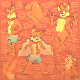 4_toes 5_fingers anthro armpit_hair balls barefoot blue_eyes blush bodily_fluids body_hair boxer_briefs boxers_(clothing) bulge butt chest_hair chest_tuft clothed clothing crotch_tuft cum cum_on_face dialogue dipstick_ears dipstick_hair dipstick_tail disembodied_penis ear_markings erection erection_under_clothing feet fingers fur genital_fluids genitals hand_on_hip heart_(marking) humanoid_genitalia humanoid_penis humor looking_at_viewer male markings multicolored_body multicolored_ears multicolored_fur necktie nipples nude open_clothing open_mouth open_shirt open_smile open_topwear penis pubes pun shirt sitting smile solo standing tail tail_markings tan_body tan_fur tenting text toes tongue tongue_out topless topwear tuft two_tone_body two_tone_fur underwear undressing undressing_self hollonut bubsy_(series) bubsy_4d bubsy_bobcat bobcat felid feline lynx mammal 1:1 digital_media_(artwork) english_text hi_res signature