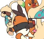 anal anthro blush clothed clothing duo looking_back male male/male nervous oral rimming sex shirt topwear underwear young kinkmilk nintendo pokemon prox_chop tracy_(linker) generation_2_pokemon generation_5_pokemon mammal pignite pokemon_(species) smeargle suina hi_res adult_(lore)