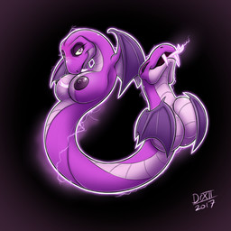 big_breasts breasts busty_feral conjoined conjoined_at_midsection female feral legless nipples non-mammal_breasts non-mammal_nipples purple_nipples solo drxii ghostbusters ghost pushmi-pullyu reptile scalie snake spirit 1:1 2017 digital_media_(artwork) hi_res