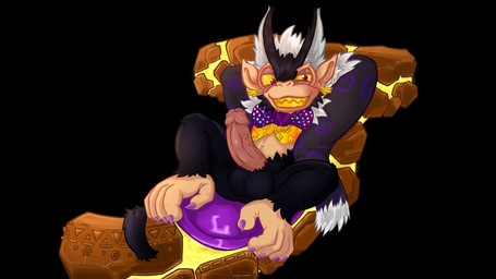 anthro balls bow_tie clothed clothing coat_cape erection genitals laid_back lying male on_back partially_clothed penis pink_penis solo topwear vein veiny_penis vest seamaster donkey_kong_(series) donkey_kong_bananza nintendo void_kong haplorhine mammal monkey primate 16:9 hi_res widescreen