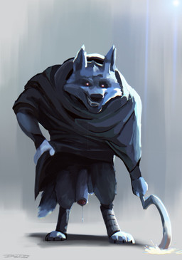 3_toes anthro big_penis bodily_fluids claws digitigrade dripping feet foreskin genital_fluids genitals humanoid_genitalia humanoid_penis male partially_retracted_foreskin penis precum precum_drip simple_background solo tail teeth toes weapon delirost dreamworks puss_in_boots_(franchise) death_(puss_in_boots) canid canine canis mammal wolf hi_res signature