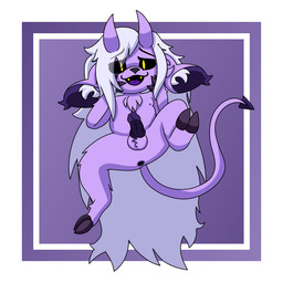 anthro floppy_ears fur genitals hair hooves horn knot knotted_penis long_hair male nude penis purple_body purple_fur simple_background slightly_chubby solo tail white_hair ace_the_raven noxthorne_(ace_the_raven) bovid caprine caprine_demon demon goat goat_demon mammal 1:1 digital_media_(artwork) nonbinary_(lore)