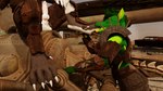 ambiguous_gender andromorph armor clothing dewclaw duo feet female foot_fetish foot_focus foot_play fur genitals green_body green_fur gun intersex knot male pawpads paws penis post-apocalyptic ranged_weapon tank_(vehicle) tongue tongue_out vehicle weapon lance_the_lich fallout microsoft lance_barrowpaw raider_(fallout) canid canine canis lich mammal undead wolf 16:9 3d_(artwork) digital_media_(artwork) hi_res widescreen