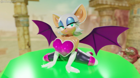 anthro bat_wings big_breasts blue_eyeshadow breasts choker cleavage clothed clothing eyeshadow female green_eyes jewelry looking_at_viewer makeup mascara membrane_(anatomy) membranous_wings navel necklace solo tight_clothing wings ncoughar sega sonic_the_hedgehog_(series) ugandan_knuckles knuckles_the_echidna rouge_the_bat bat mammal 3d_(artwork) absurd_res alternate_version_at_source digital_media_(artwork) hi_res meme