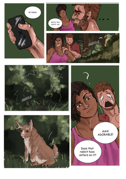 anthro anthro_on_anthro antlers clothing dominant dominant_female female female_penetrated growth horn male male/female male_penetrating male_penetrating_female muscle_growth outside_sex penetration sex species_transformation tail text torn_clothing transformation art-accountant animal_humanoid humanoid hybrid lagomorph lagomorph_humanoid leporid_humanoid mammal mammal_humanoid rabbit_humanoid absurd_res comic english_text hi_res