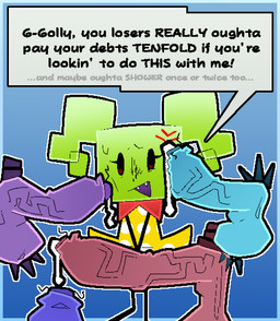 balls big_balls big_penis black_text blue_balls blue_glans blue_penis bodily_fluids bow_tie clothed clothed_female clothed_humanoid clothing cross-popping_vein cum cum_dripping_from_penis disembodied_penis dress ellipsis exclamation_point fangs featureless_hands featureless_legs female female_focus female_humanoid foreskin genital_fluids genitals glans green_hair grey_text group hair hands_together huge_penis humanoid_genitalia humanoid_penis imminent_gangbang leaking_cum looking_at_viewer male male/female nervous nervous_smile not_furry open_mouth outline penis penis_on_face pigtails polka_dot_dress pubes purple_balls purple_glans purple_mouth purple_penis red_balls red_bow_tie red_glans red_penis square_head square_speech_bubble standing stray_pubes stuttering stylized_pubes sweat teeth text vein veiny_penis white_outline yellow_clothing yellow_dress breakcoreyuri mario_bros nintendo paper_mario mimi_(paper_mario) humanoid 2026 digital_media_(artwork) english_text hi_res