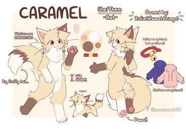 anthro blep dipstick_ears ear_markings featureless_crotch female female_anthro fluffy fluffy_chest fur gloves_(marking) leg_markings markings multicolored_ears multiple_poses nude nude_anthro nude_female pawpads pink_pawpads pose smile socks_(marking) solo tan_body tan_fur text tongue tongue_out whiskers white_body white_fur aarelthings caramel_(aarelthings) domestic_cat felid feline felis mammal english_text hi_res model_sheet