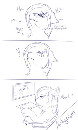 computer dialogue electronics male solo text snowybark hasbro my_little_pony midnight_snowstorm bat_pony equid equine horse mammal pony 3:5 english_text sketch