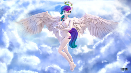 anthro areola blue_eyes blue_nail_polish blue_nails breasts cloud colored_nails cutie_mark feathered_wings feathers feet female flower gradient_hair gradient_tail hair halo heterochromia humanoid_feet jewelry light light_beam nails necklace nipples nude plant plantigrade purple_eyes purple_tail solo sunbeam sunlight tail turquoise_hair turquoise_tail wings anthroponiessfm hasbro my_little_pony mythology aurora_starling equid equine mammal mythological_creature mythological_equine pegasus 16:9 hi_res widescreen
