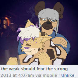 anthro band-aid band-aid_on_ear band-aid_on_face band-aid_on_nose bandage bandage_on_face bandage_on_nose blue_clothing blue_eyes blush blush_lines bob_cut brown_body brown_fur chokehold clothing duo ear_piercing eyes_closed eyewear female fur glasses grey_hair hair male multicolored_body multicolored_hair piercing social_media tan_body text white_body white_fur white_hair azimuthium spiritu_nogales veronica_(azimuthium) african_wild_dog canid canine canis chihuahua domestic_dog mammal toy_dog absurd_res english_text hi_res meme sketch traced