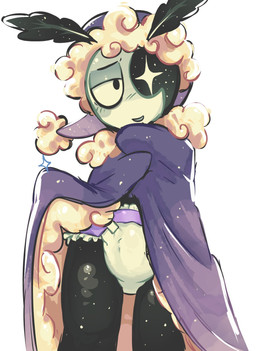 anthro bedding blanket clean_diaper clothed clothing diaper light male moonlight wearing_diaper ticklesyourfeet blushcrunch_studio dandy's_world astro_(dandy's_world) hi_res