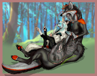 abdominal_bulge anus balls bodily_fluids breath bulge butt cum cum_inside drooling eating female feral fluffy fur genital_fluids genitals glowing glowing_eyes grabbing_from_behind group inside_stomach internal knot knotting lying male male/male male_pred male_taur masturbation mouth_shot multiple_prey on_back open_mouth oral_vore organs orgasm pawpads paws penis presenting recursive_vore rumbling_stomach saliva size_difference stomach stretching swallowed swallowing tail teeth tongue tuft vore x-ray_view arcticdunx dunx rovel_von_renard stihl zellest canid canid_taur canine canine_taur canis fox mammal mammal_taur taur wolf absurd_res hi_res
