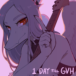 amber_eyes anthro claws clothed clothed_anthro clothing elbow_feathers electric_guitar eyelashes eyeliner feathered_wings feathers female fingers grey_body grey_hair grey_scales guitar hair halter_top long_hair looking_at_viewer makeup musical_instrument plucked_string_instrument scales simple_background smile snout solo string_instrument wings ellen_alsop goodbye_volcano_high ko_op_(game_developer) fang_(gvh) prehistoric_species pterosaur reptile scalie 1:1 2023 digital_drawing_(artwork) digital_media_(artwork) hi_res official_art nonbinary_(lore)