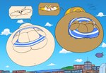 air_inflation anthro belly belly_expansion big_belly big_breasts big_cheeks big_tail black_eyes blue_clothing blue_sky blue_swimwear blush body_inflation breast_expansion breasts brown_body brown_inner_ear brown_tail building cheek_expansion city close-up clothing cloud duo expansion eyelashes female floating huge_belly huge_breasts huge_cheeks huge_tail hyper hyper_belly hyper_breasts hyper_cheeks hyper_inflation hyper_tail immobile inflation laugh markings navel open_mouth open_smile orange_tail pattern_clothing pattern_swimwear puffed_cheeks red_mouth sea sky smile spherical_inflation striped_markings striped_tail stripes swimwear tail tail_expansion tail_markings tan_body tan_ears tan_tail water white_clothing white_ears white_eyes white_inner_ear white_swimwear sinful-doge aggretsuko sanrio fenneko retsuko ailurid canid canine fennec_fox fox mammal red_panda true_fox 2024 colored digital_media_(artwork) flat_colors hi_res signature