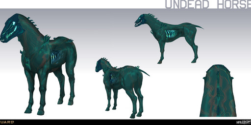 ambiguous_feral ambiguous_gender bald blue_body blue_hooves blue_skin blue_tail blue_teeth butt company_name feral gradient_background hooves light markings mouth_closed nude nude_ambiguous quadruped red_markings rib_cage simple_background solo standing tail teeth text turnaround unguligrade white_eyes nicholas_patrick_kelana highguard_(game) equid equine horse hybrid mammal undead 2026 absurd_res colored concept_art digital_drawing_(artwork) digital_media_(artwork) english_description english_text hi_res lighting official_art shaded