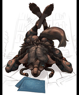 anthro claws dreadlocks eyewear feet foot_focus fur glasses hair male nude pawpads paws soles solo tail toes wearing_glasses kredri hyena mammal