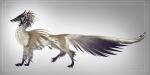 feathers feral fur grey_background multicolored_body multicolored_fur simple_background solo spikes spikes_(anatomy) spurs spurs_(anatomy) standing stripes tan_body tan_feathers tan_fur two_tone_body two_tone_fur nukerooster feonix 2017 hi_res