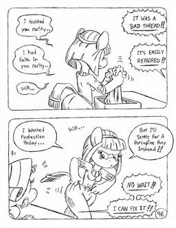 angry anthro bdsm begging big_butt bodily_fluids bondage bound butt clothed clothed_anthro clothed_female clothing crying cutie_mark dialogue dominant dominant_anthro dominant_female dominatrix dress duo eyelashes female fully_clothed fully_clothed_anthro fully_clothed_female horn horn_jewelry horn_ring inhibitor_ring jewelry magic_inhibitor magic_suppression panicking partially_clothed_anthro partially_clothed_female ring_(jewelry) speech_bubble submissive submissive_anthro submissive_female tears teary_eyes text unicorn_horn upset yelling circe_(artist) friendship_is_magic hasbro my_little_pony mythology blue_nile_(mlp) rarity_(mlp) earth_pony equid equine horse mammal mythological_creature mythological_equine pony unicorn black_and_white comic english_text monochrome traditional_media_(artwork)