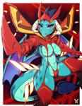 anthro armor breasts exposure_variation female holding_object holding_weapon horn melee_weapon navel red_eyes solo sword tail weapon wings avante92 friendship_is_magic hasbro kill_la_kill my_little_pony mythology studio_trigger princess_ember_(mlp) senketsu dragon kamui_(kill_la_kill) mythological_creature mythological_scalie scalie 2019 absurd_res crossover digital_media_(artwork) hi_res