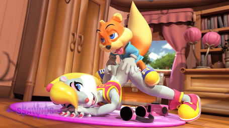 anthro ass_up clothed clothing duo female female_penetrated from_behind_position inside male male/female male_penetrating male_penetrating_female penetration perching_position raised_clothing raised_shirt raised_tank_top raised_topwear sex shirt shoes_on sweater tank_top topwear sound_warning ssawnds ssawnds_(modeler) conker's_bad_fur_day rareware berri conker mammal rodent sciurid tree_squirrel 16:9 3d_(artwork) 3d_animation 4k absurd_res animated digital_media_(artwork) hi_res high_framerate short_playtime sound webm widescreen