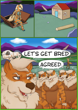 andromorph anthro bone breasts casual_nudity clone female genitals group intersex missing_poster muscular muscular_andromorph muscular_intersex nude pokemorph skull standing vulva walking pickles-hyena nintendo pokemon maya_henderson mr._henderson arcanine generation_1_pokemon pokemon_(species) comic hi_res gynomorph_(lore)