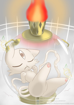 3_eyes :< ambiguous_gender anthro biped butt cheek_tuft cloud container eyes_closed facial_tuft featureless_crotch fetus fire fur glass glass_container looking_at_viewer multi_eye nude on_cloud orb pawpads paws pink_pawpads sitting solo tuft umbilical_cord white_body white_ears white_fur young young_ambiguous young_anthro bamangojuice mewgenics the_child_(mewgenics) domestic_cat felid feline felis mammal absurd_res colored digital_media_(artwork) hi_res