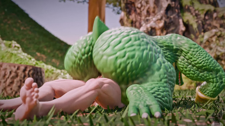 anal anthro anus balls biceps big_butt bracelet butt cowgirl_position duo erection exterior feet from_front_position genitals gold_(metal) gold_bracelet gold_jewelry green_body green_scales huge_butt interspecies jewelry male male/male muscular on_bottom on_top scales sex short_tail tail toes triceps twitchyanimation akkoarcade_(modeler) donkey_kong_(series) nintendo king_k._rool max_(taciticooldad) crocodile crocodilian humanoid kremling reptile scalie 16:9 2026 3d_(artwork) 3d_animation animated blender_(artwork) digital_media_(artwork) hi_res no_sound short_playtime webm widescreen