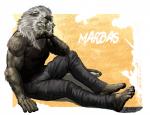 anthro bottomwear clothing male mane muscular muscular_anthro muscular_male occult_symbol pants shirt sigil sigil_of_marbas solo symbol symbol_tattoo tank_top topwear amon-sydonai marbas felid lion mammal pantherine 2018