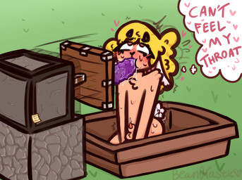 animal_genitalia anthro birthmark blush boat bodily_fluids chest_tuft deep_throat dildo drooling eyelashes femboy genitals heart_symbol horn kneeling male markings nude oral oral_penetration penetration penis piston saliva sex_toy sheath short_tail small_penis solo sweat tail tuft vehicle watercraft wet bean0tastic microsoft minecraft minecraft_sheep_fucker mojang xbox_game_studios beanie_(bean0tastic) bovid caprine mammal sheep hi_res tagme