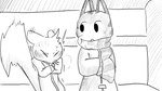 16:9 animal_crossing anthro bench bus_stop clothed clothing coat cold digital_drawing_(artwork) digital_media_(artwork) domestic_cat dragonweirdo felid feline felis female fur greyscale hi_res lolly_(animal_crossing) male mammal marshal_(animal_crossing) monochrome nintendo on_bench rodent scarf sciurid shirt simple_background sitting sitting_on_bench sketch sneeze story story_in_description tail topwear tree_squirrel widescreen